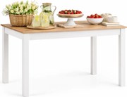 Prostokątny stół biały + dąb sonoma G9-G99