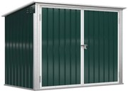 Outsunny Boks na Pojemniki Śmieci Narzędzia Zamykany Stalowy Przechowalnia Zielony 1785x1045x1285113cm | Aosom PL