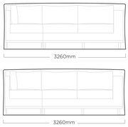 Pokrowiec na meble modułowe 326 x 326 x 91 cm KETTLER 0104850-300