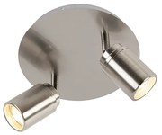 Nowoczesny reflektor łazienkowy ze stali 2-światła IP44 - Ducha