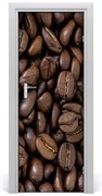 Naklejka na drzwi samoprzylepna Ziarna kawy