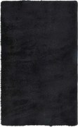 Czarny pluszowy dywan 80x150 F7-D25