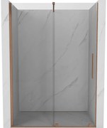 Mexen Velar drzwi prysznicowe rozsuwane 130 cm, transparent, miedź szczotkowana - 871-130-000-01-65