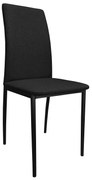 Krzesło tapicerowane ALAN stelaż czarny Sawana 14