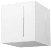 Biały geometryczny kinkiet kostka - 12X EX525 D0-Z34