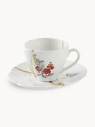 Filiżanka do espresso ze spodkiem Kintsugi