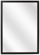 Czarne lustro wiszące w drewnianej ramie N4-S58