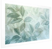 Plakat Miętowe liście 60x40 cm bez ramy z marginesem ARTGEIST B