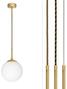 Nowoczesna złota wisząca lampa z kulą 20cm GP-S1GUD