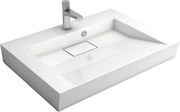 Umywalka z konglomeratu nablatowa prostokątna 70 x 50 cm ESCADA