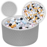 Suchy Basen Z Kulkami 90x40 Cm - Biały Gwiazdozbiór - 200 Piłeczek