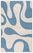 Niebieski dywan odpowiedni do prania 120x180 cm Blue Latte – Mila Home