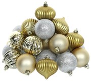 Retlux - Zestaw ozdób choinkowych 30 szt.złote/ srebrne