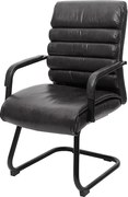 Krzesło konferencyjne MCW-H31,  sztuczna skóra czarna
