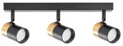Zuma Line 2204BD-3-BK - Oświetlenie punktowe FORI 3xGU10/50W/230V czarny/złoty
