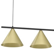 Lampa wisząca CAPITAL CZARNY-ZŁOTY 3XGX53, potrójna, 3 klosze
