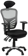 Fotel biurowy HG-0001H szary STEMA