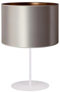 Duolla - Lampa stołowa CANNES 1xE14/15W/230V śr. 20 cm srebrny/miedziany/biały