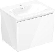 Mexen Orio szafka łazienkowa 60 cm z umywalką Vela, 1 szuflada, biała połysk - 91A10-06047-1-BF00-W23M00