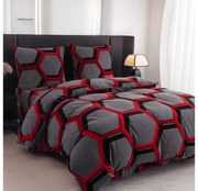 PrzytulneMieszkanie.pl PrzytulneMieszkanie.pl Pościel z mikropluszu ZORINO szara Rozmiar pościeli: 70 x 80 cm | 140 x 200 cm