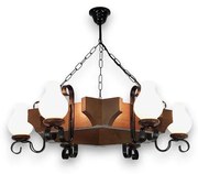 Brilagi - Żyrandol na łańcuchu QUEEN 6xE14/40W/230V buk/orzech