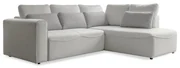 Kremowy rozkładany narożnik (róg zmienny) Homely Tommy – Miuform