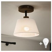 Brilagi - LED lampa ANTHONY 1xE14/60W/230V dąb orzech/biały