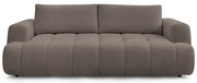 Szarobrązowa rozkładana/ze schowkiem sofa 251 cm Fuji – Bobochic Paris