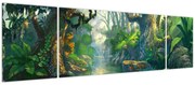 Obraz - Ilustracja lasu tropikalnego (170x50 cm)