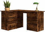 Biurko narożne w kolorze przydymionego dębu C2-R80