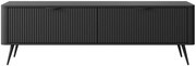 Czarna nowoczesna szafka RTV na nóżkach E9-E37
