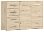 Komoda Fiesta 4S2D 135 cm - dąb artisan
