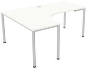 Biurko narożne EASY SPACE I-LEG LS 180x140cm białe NOWY STYL