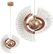 LAMPA SUFITOWA WISZĄCA LED LHJ108-2CP ZŁOTA