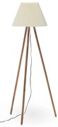 Naturalna lampa stojąca z tekstylnym kloszem (wysokość 149 cm) Benicarlo – Kave Home