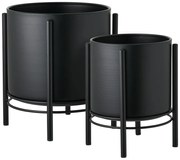 Metalowe osłonki na doniczki zestaw 2 szt. Svarta – House Nordic