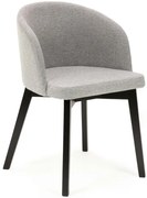 Popielate tapicerowane krzesło K0-B63