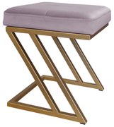 Pufa ZETA LOFT taboret podnóżek podstawa złota MG55