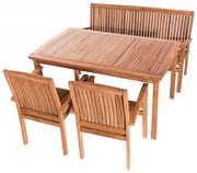 Zestaw ogrodowy tekowy HARMONY 1 + 2 + 1