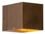 Nowoczesna lampa ścienna ciemnobrązowa - Transfer