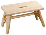 Taboret drewniany, 42 x 22 x 20,5 cm, Kesper