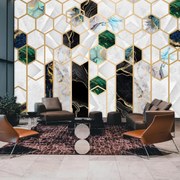 Fototapeta - Kolaż materiałów 6 (196x136 cm)