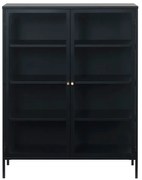 Czarna metalowa witryna 110x140 cm Carmel – Unique Furniture