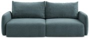 Turkusowa rozkładana/ze schowkiem sofa 238 cm Kalena – Makamii
