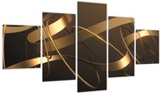 Obraz - Brązowe wstążki (125x70 cm)