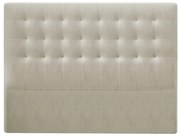Beżowy zagłówek z aksamitnym obiciem Windsor &amp; Co Sofas Athena, 200x120 cm