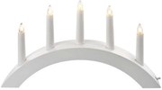 Świeca bożonarodzeniowa 5xE10/15W/230V biała