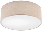 Oprawa sufitowa MONTE 1xE27/60W/230V, śr. 35 cm, brązowa