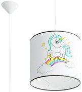 Abażurowa lampa dziecięca z motywem jednorożca - 4X A586 M0-S35
