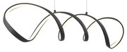 Designerska lampa wisząca czarna 100 cm z LED z 3-stopniową regulacją ściemniania - WokkelDesignerski Oswietlenie wewnetrzne